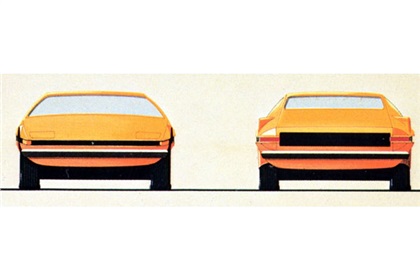Ferrari Berlinetta Boxer (Pininfarina), Design sketch 1969