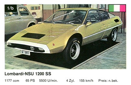 NSU 1200 SS (Francis Lombardi), 1970 - Turin Motor Show