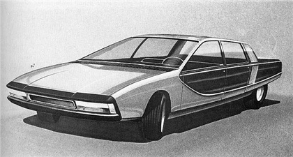 NSU Ro-80 (Pininfarina), 1971 - Design Sketch