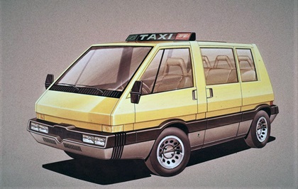 Alfa Romeo New York Taxi (ItalDesign), 1976 – Design Sketch