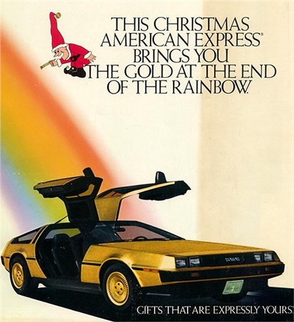 Gold DeLorean Ad, 1981