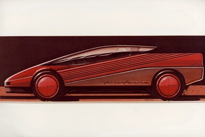 Honda HP-X (Pininfarina), 1984 – Design Sketch