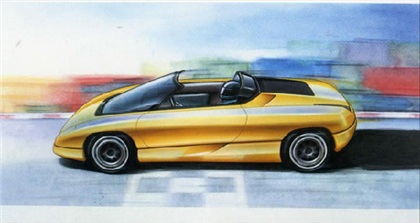 Chevrolet Corvette Nivola (Bertone), 1990 - Design Sketch