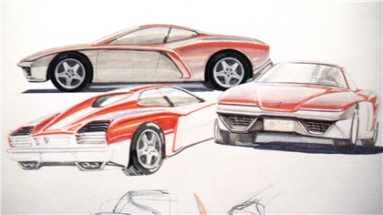 Ferrari FZ93 (Zagato), 1993 - Design Sketches