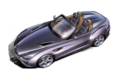 BMW Zagato Roadster, 2012 - Design Sketch by Norihiko Harada
