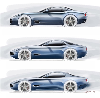 Carrozzeria Touring Superleggera Berlinetta Lusso, 2015 - Design Sketches