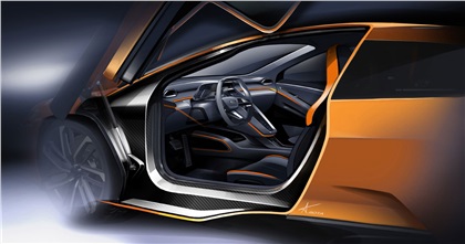 ItalDesign GTZero Concept, 2016 - Interior Design Sketch