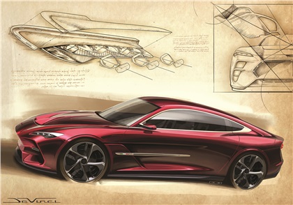 ItalDesign DaVinci Concept, 2019 - Design Sketch by Giuseppe Ceccio