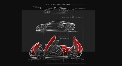 Alfa Romeo 33 Stradale, 2023 – Design Sketches