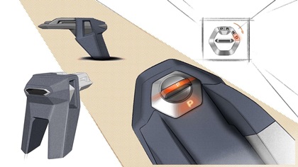 Mitsubishi Moonstone Concept (IED), 2023 – Design Sketch – Interior