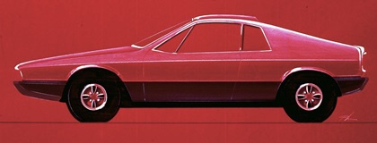 Lancia Beta Montecarlo – Design Sketch