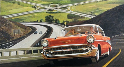 Concrete Ribbons — 1957 Chevrolet Bel Air: Illustrated by James B. Deneen