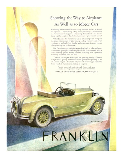 Franklin Ad (May, 1926) – Illustrated by Everett Henry
