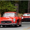 Mercedes 300SL Gullwing and SLS AMG at the Pebble Beach Tour d'Elegance - Photo by Drew Phillips