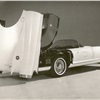Cadillac Cyclone used vaporized silver to deflect sun's rays. Fully powered plastic canopy easily disappeared in trunk when not in use.