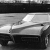 This 1965 full-scale mockup for a Cadillac V16 two-seater was photographed in the GM Design viewing court.