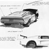 Ford Mustang Mach 1 Prototype, 1966 - Design Sketch