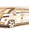 Volkswagen Microbus Concept, 2001 - Design Sketch