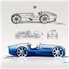 Bugatti Type 35D – Design Sketch by Tancredi De Aguilar, 2013