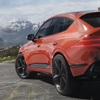 GV80 Coupe Concept's long hood and generous dash-to-axle proportions are further emphasized by the anti-wedge parabolic line. The muscular blisters and fenders contrast the vehicle's elegant coupe silhouette.