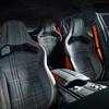 Four bucket seats provide increased body support during cornering, contributing to passenger safety and comfort, while the body-colored carbon fiber back rest further accentuates the GV80 Coupe Concept’s extroverted coupe character.