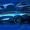 Lamborghini Lanzador Concept, 2023 – Design Sketch by Mitja Borkert