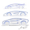 Lamborghini Lanzador Concept, 2023 – Design Sketch by Mitja Borkert