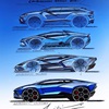 Lamborghini Lanzador Concept, 2023 – Design Sketch by Mitja Borkert
