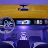 Mercedes-Benz Concept CLA Class, 2023 – Inside the spacious and airy interior the aesthetic theme is one of utmost modernity