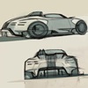 Porsche Vision 357 Speedster, 2023 – Design Sketch