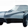 Approved in December 1966, project XP-840 continued the "substantial look" of earlier Cadillac concept cars. Note the "outrigger" fenders.