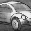 Volkswagen Concept One, 1994 - Design Sketch