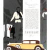 Cadillac V-12 Ad (October, 1932): Five-Passenger Town Sedan - Illustrated by Robert Fawcett