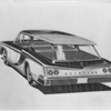 Scimitar Station Sedan Design Sketch by Brooks Stevens, 1958