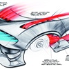 Bugatti Vision Gran Turismo (2015) - Design Sketch - Airflow around wheels
