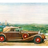 1935 Hispano-Suiza Convertible Coupe - Illustrated by Leslie Saalburg