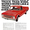 Chevrolet Fleetside Pickup Ad (1967): '67 Chevrolet looks less like a truck than ever, works more like a than ever