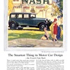 Nash Special Sedan on Special Six Chassis Ad (May, 1927): The Smartest Thing in Motor Car Design — the French-Type Back
