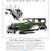 Jordan Observation Sedan Ad (September, 1926): On the road to Everywhere - Illustrated by Fred Cole?