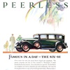 Peerless Six-61 Standard Sedan Ad (March, 1929): Famous in a day — the Six-61