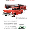 Chevrolet "Two-Ten" 4-Door Sedan Ad (April, 1956): What you can learn about cars from firemen!