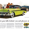Chevrolet Bel Air Sport Coupe Ad (May, 1956): Chevrolet puts hills behind you and pleasure ahead! - Illustrated by Fred Ludekens