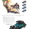 Paige Ad (January, 1927): Paige Cars Mirror Her Individuality As Her Gown Does - Or Her Hat! - Illustrated by J. Karl