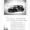 Hudson Five-Passenger Club Sedan Ad (February, 1929): Illustrated by Chas. A. Barker