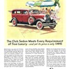 Hudson 8 Club Sedan Ad (July, 1931) - The Club Sedan Meets Every Requirement of True Luxury