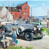 1929 Cadillac Sport Phaeton: Weathered wharves - Illustrated by Harry Anderson