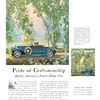 Pierce-Arrow Ad (April–May, 1930) - Illustrated by Cecil Chichester - Many Spring seasons and many Pierce-Arrows have passed between the two portraits by Chichester on this page... but the season brings back the same fresh beauty to the scene each year, and the car continues to be America's finest motor car.