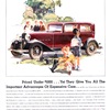 Oldsmobile Two Door Sedan Ad (1932): Illustrated by George Rapp