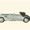 1934 Hispano Suiza V-12 Coupé de Ville - Illustrated by Pierre Dumont