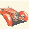 1938 Bugatti Type 57 SC - Illustrated by Pierre Dumont